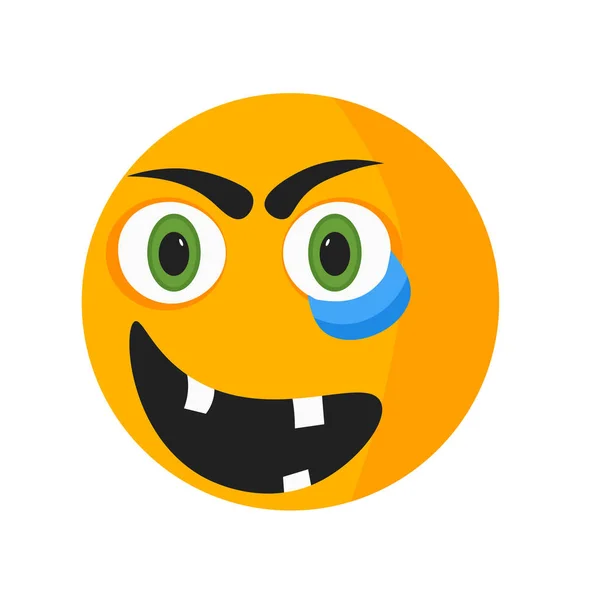 Ugly Sonrisa Icono Vector Aislado Fondo Blanco Para Diseño Aplicaciones — Archivo Imágenes Vectoriales