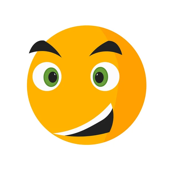 病気笑顔アイコン ベクトル Web およびモバイル アプリの設計のための白い背景に分離 病気笑顔ロゴのコンセプト — ストックベクタ