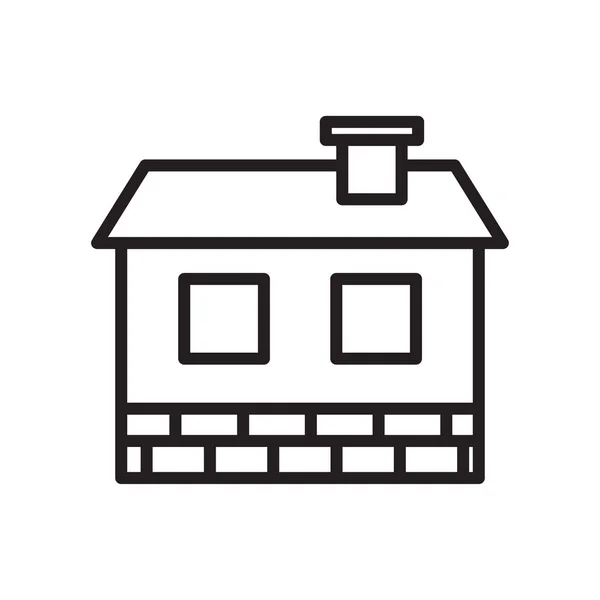 ホームのアイコン ベクトル Web およびモバイル アプリの設計家のロゴのコンセプトのホワイト バック グラウンドの分離 — ストックベクタ