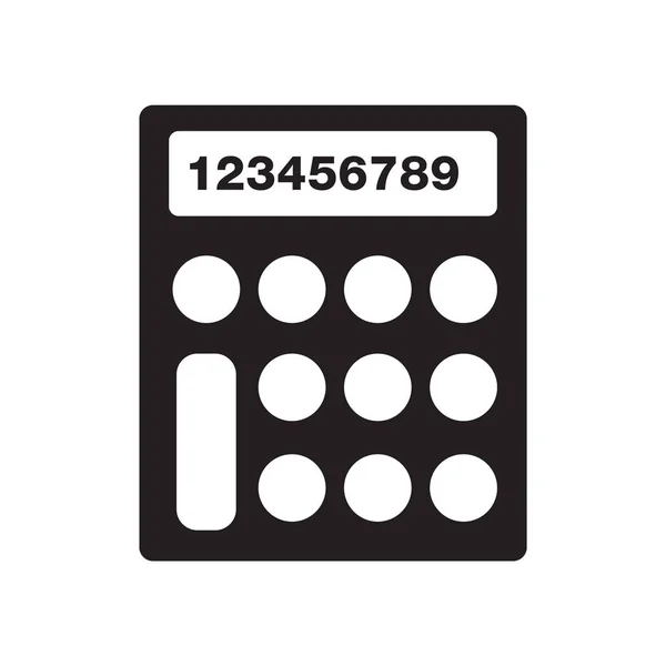 Calculadora Icono Vector Aislado Sobre Fondo Blanco Para Diseño Web — Vector de stock