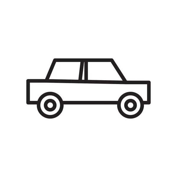 Vector Icono Coche Aislado Fondo Blanco Para Diseño Web Aplicación — Vector de stock