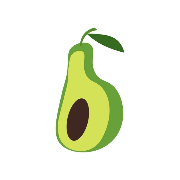 Avocado Icon Vector Isolato Sfondo Bianco Tuo Design Web Mobile — Vettoriale Stock