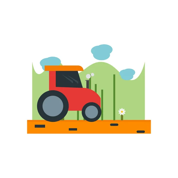 Traktor Symbol Vektor Isoliert Auf Weißem Hintergrund Für Ihr Web — Stockvektor