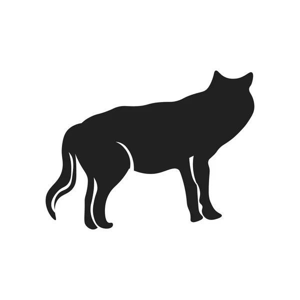 Koyote Icon Vektor Isoliert Auf Weißem Hintergrund Für Ihr Web — Stockvektor