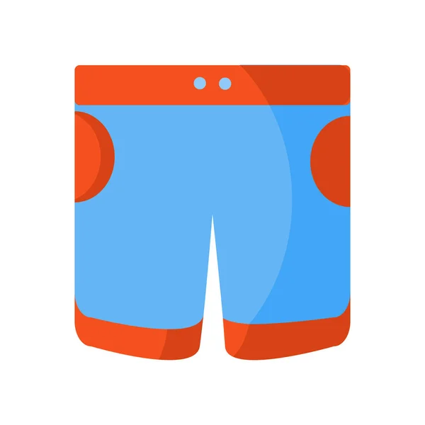 Vector Icono Pantalones Cortos Aislado Fondo Blanco Para Diseño Aplicaciones — Vector de stock