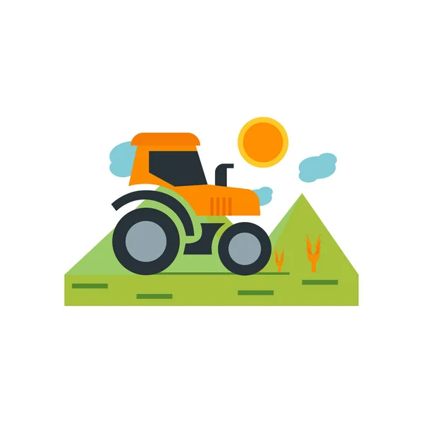 Tractor Icono Vector Aislado Sobre Fondo Blanco Para Diseño Web — Archivo Imágenes Vectoriales