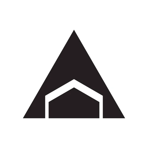 Dreieck Symbol Vektor Isoliert Auf Weißem Hintergrund Für Ihr Web — Stockvektor