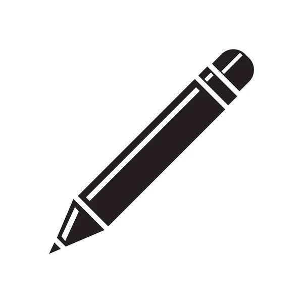 Vetor Ícone Lápis Isolado Fundo Branco Para Seu Design Aplicativo — Vetor de Stock