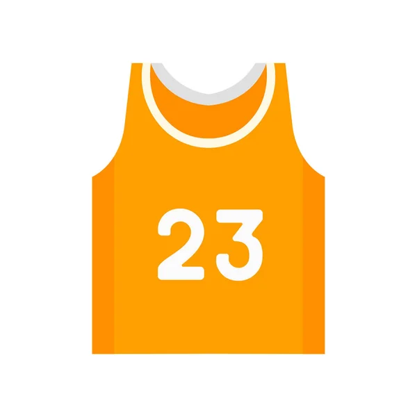 Basketbalový Dres Ikonu Vektorové Izolované Bílém Pozadí Pro Webové Mobilní — Stockový vektor