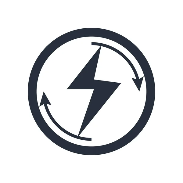 Symbolvektor Für Erneuerbare Energien Isoliert Auf Weißem Hintergrund Für Ihr — Stockvektor