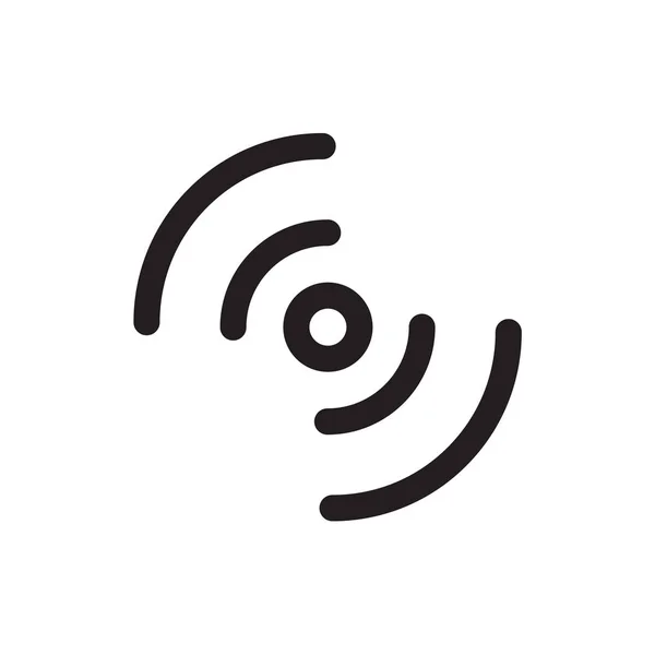 Wifi 信号图标矢量隔离白色背景为您的 Web 和移动应用程序设计 Wifi 信号徽标概念 — 图库矢量图片
