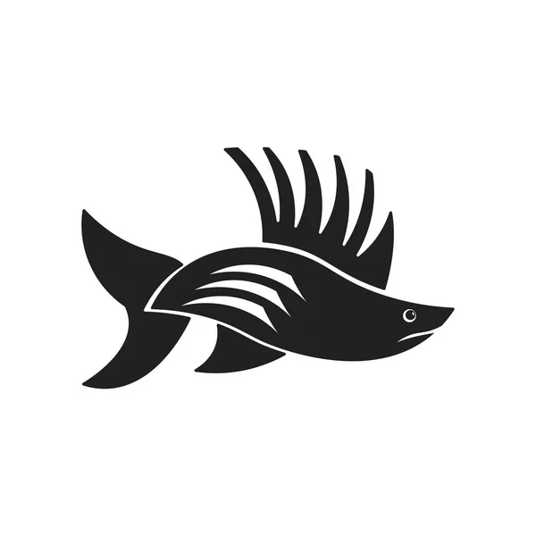 Rybí Ikona Vektor Izolovaných Bílém Pozadí Pro Váš Web Mobilní — Stockový vektor