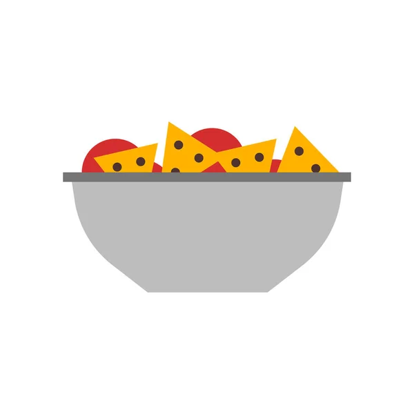 Vector Iconos Nachos Aislado Sobre Fondo Blanco Para Diseño Aplicaciones — Vector de stock