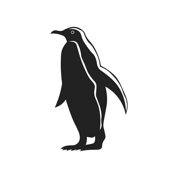 Pingvin Ikonen Vektor Isolerad Vit Bakgrund För Din Web Och — Stock vektor