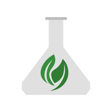 Web ve mobil uygulaması tasarımı, Flask logo kavramı için beyaz arka plan üzerinde izole şişesi simge vektör