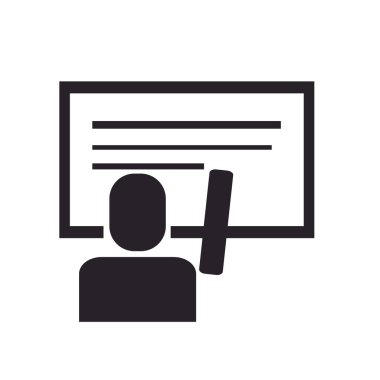 Web ve mobil uygulaması tasarımı, öğrenci logo kavramı için beyaz arka plan üzerinde izole öğrenci simge vektör