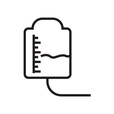 Kan nakli simge vektör web ve mobil uygulaması tasarımı, kan nakli logo kavramı üzerinde izole beyaz arka plan