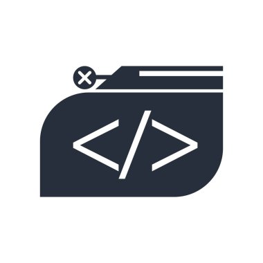 Açık kaynak simge vektör web ve mobil uygulaması tasarımı, açık kaynak logo kavramı için izole üzerinde beyaz arka plan