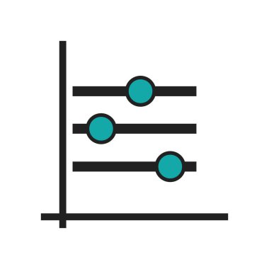 Kutu arsa grafik simge vektör web ve mobil uygulaması tasarımı, arsa grafik logo kavramı kutu için izole üzerinde beyaz arka plan
