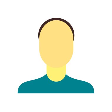 Web ve mobil uygulaması tasarımı, adam logo kavramı için beyaz arka plan üzerinde izole adam simge vektör