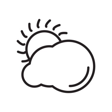 Web ve mobil uygulaması tasarım, bulut logo kavramı için beyaz arka plan üzerinde izole bulut simge vektör