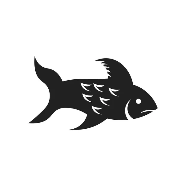 Big Fish Vetor Ícone Isolado Fundo Branco Para Seu Web — Vetor de Stock