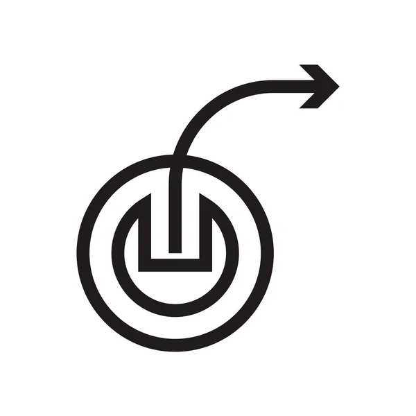 右矢印のアイコン ベクトルの Web およびモバイル アプリのデザイン 右矢印ロゴのコンセプト ホワイト バック グラウンドの分離 — ストックベクタ