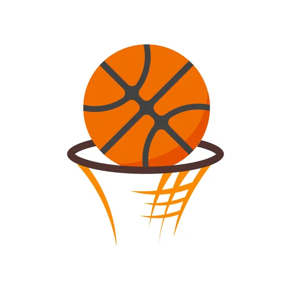 Basketball Icon Vector Isolated White Background Your Web Mobile App — Stock Vector