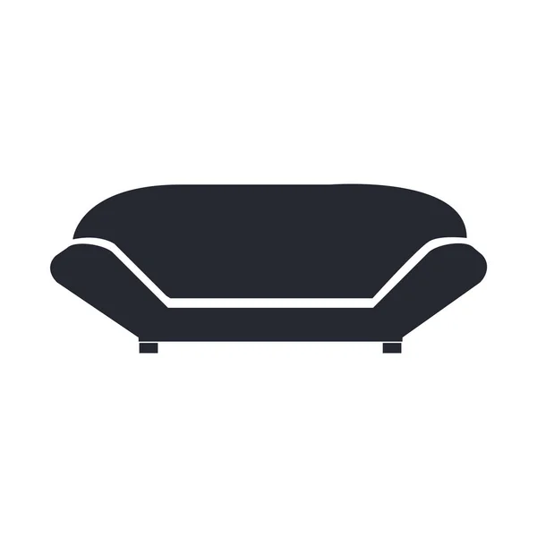 Sofa Symbol Vektor Isoliert Auf Weißem Hintergrund Für Ihr Web — Stockvektor