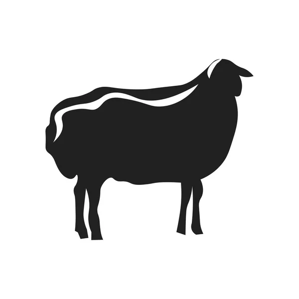 Πρόβατα Διάνυσμα Εικονίδιο Απομονώνονται Λευκό Φόντο Για Σας Web Και — Διανυσματικό Αρχείο
