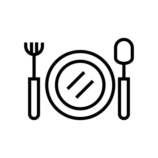 Icono Alimentos Vector Aislado Fondo Blanco Para Diseño Web Aplicación — Vector de stock