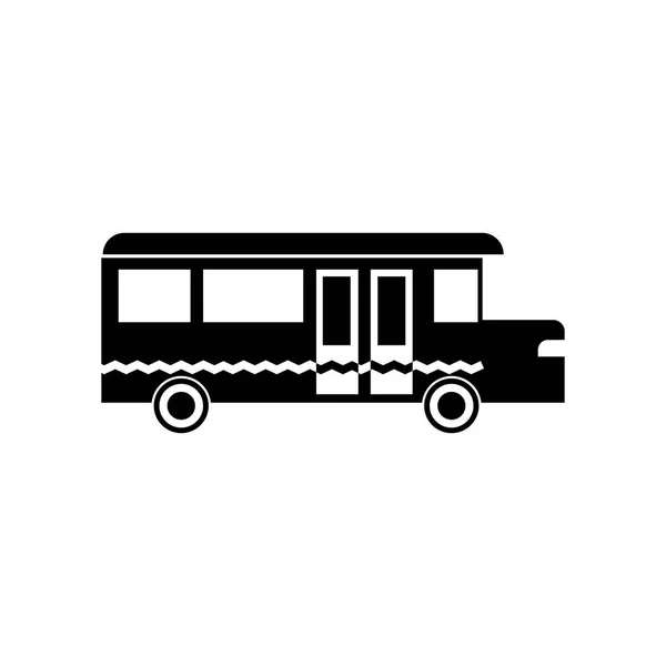 Вектор Значка Школьного Автобуса Изолирован Белом Фоне Веб Дизайна Дизайна — стоковый вектор