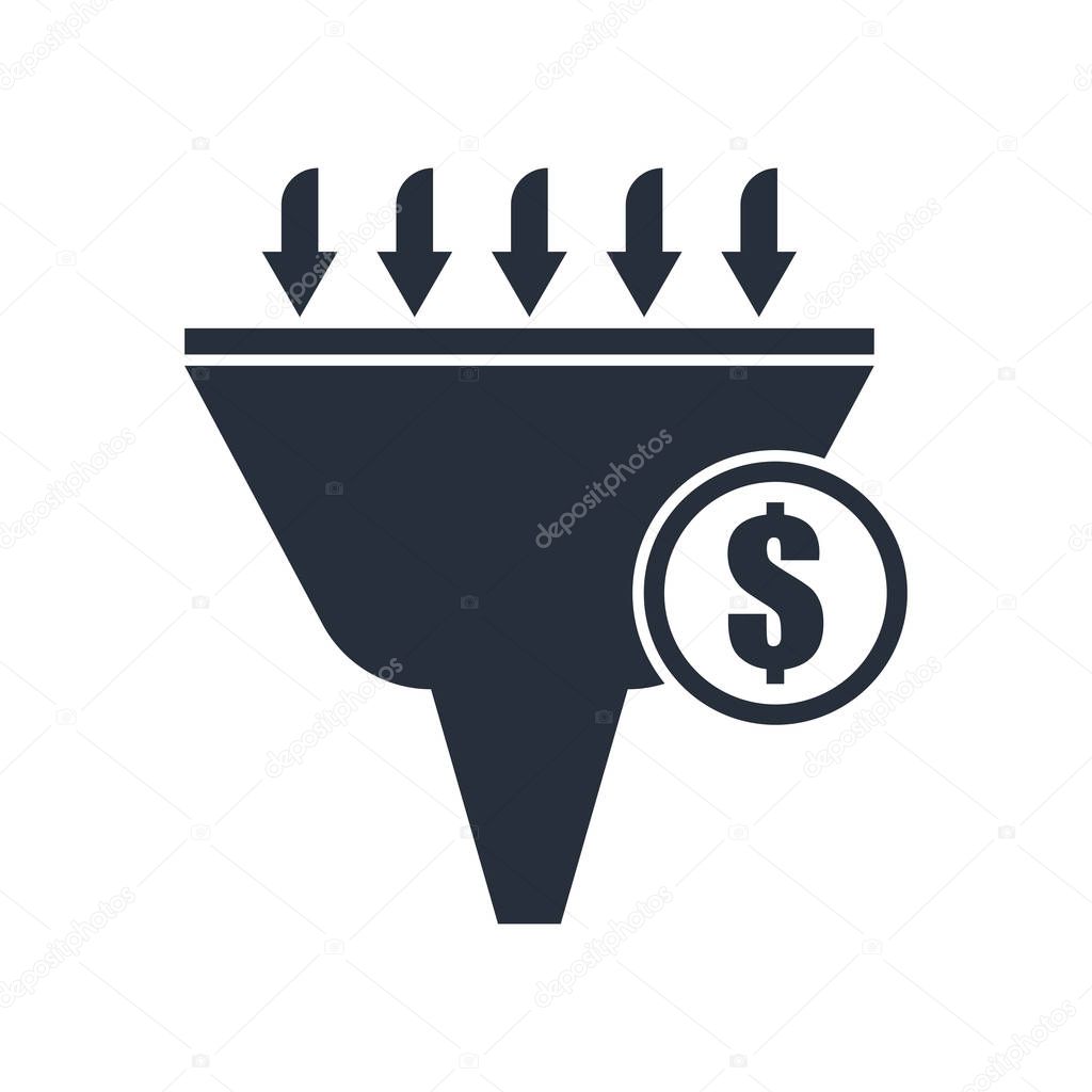 Lead conversion icon vector isolated on white background for your web and mobile app design, Lead conversion logo concept