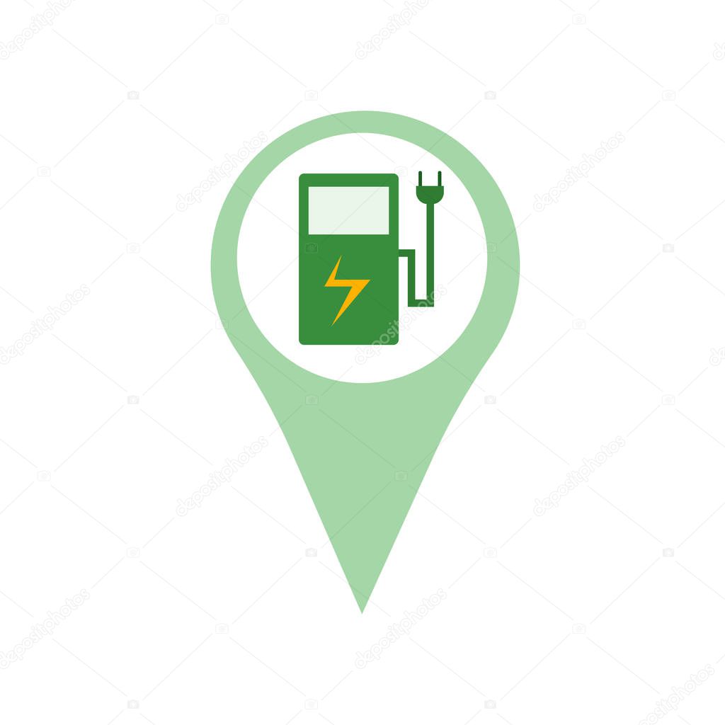 Gas station icon vector isolated on white background for your web and mobile app design, Gas station logo concept