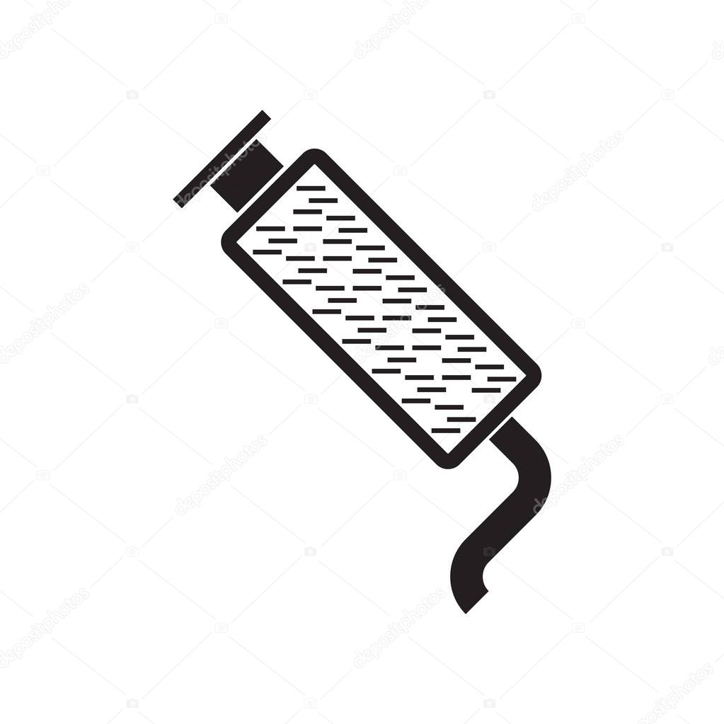 Exhaust icon vector isolated on white background for your web and mobile app design, Exhaust logo concept