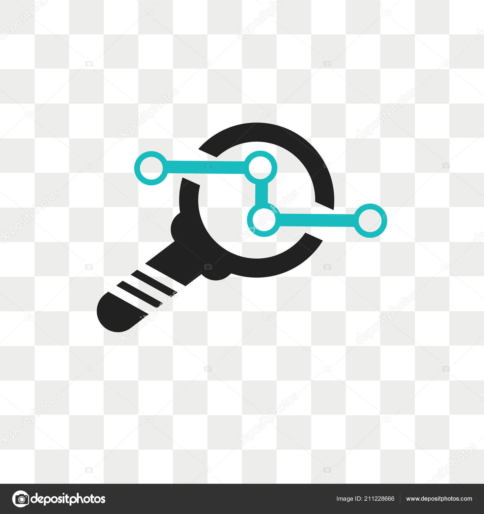 Data Analysis Vector Icon Isolated Transparent Background Data Analysis