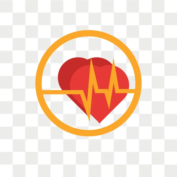 Ícone Vetor Cardiograma Isolado Fundo Transparente Conceito Logotipo Cardiograma —  Vetores de Stock