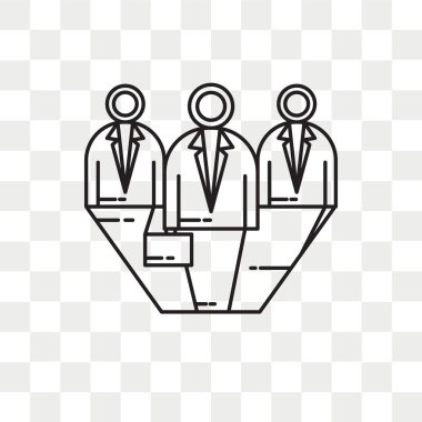 Saydam arka plan üzerinde adaylar logo kavramı izole adaylar vektör simgesi