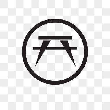 Saydam arka plan üzerinde piknik logo kavramı izole piknik vektör simgesi