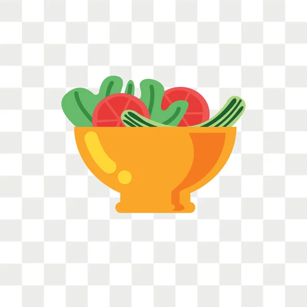 Saydam Arka Plan Üzerinde Salata Logo Kavramı Izole Salata Vektör — Stok Vektör