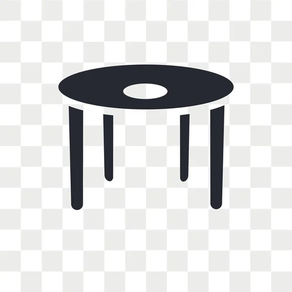 Tabellenvektorsymbol Isoliert Auf Transparentem Hintergrund Tischlogokonzept — Stockvektor