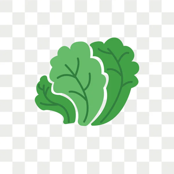 Saydam Arka Plan Üzerinde Salata Logo Kavramı Izole Salata Vektör — Stok Vektör