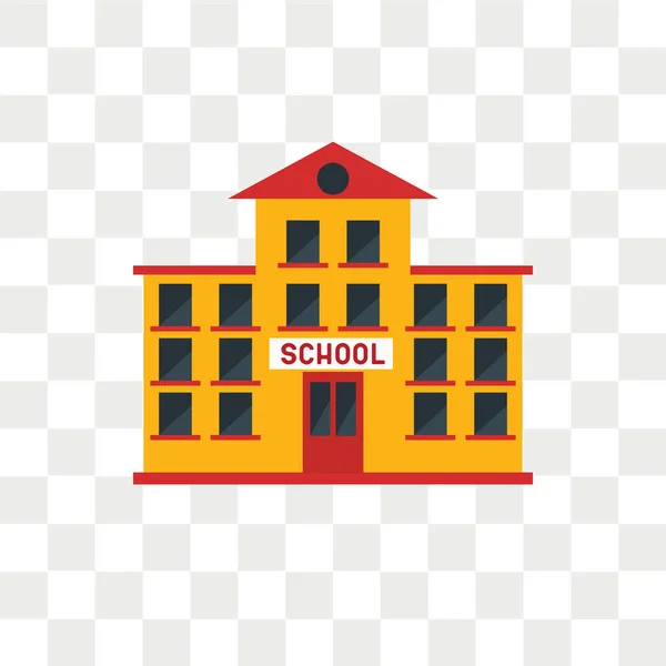 Шкільний Вектор Іконка Ізольована Прозорому Фоні Концепція Шкільного Логотипу — стоковий вектор