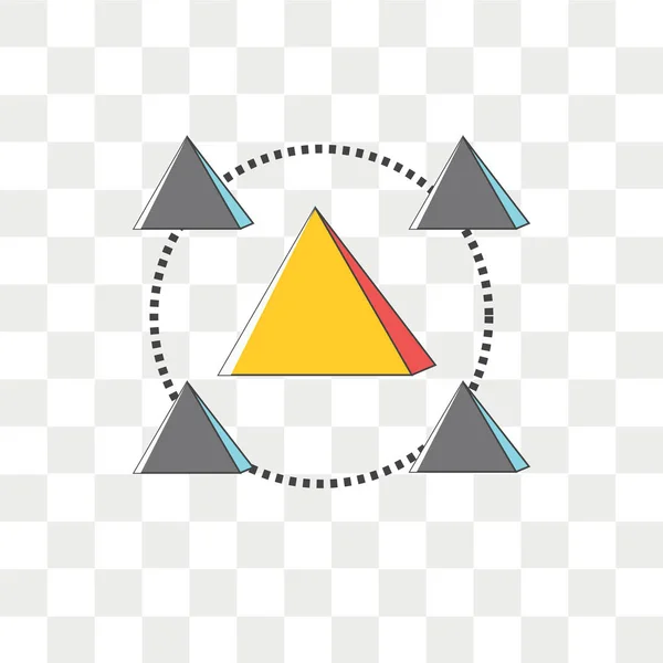 Піктограма Блочного Вектора Ізольована Прозорому Фоні Концепція Логотипу Блоку — стоковий вектор