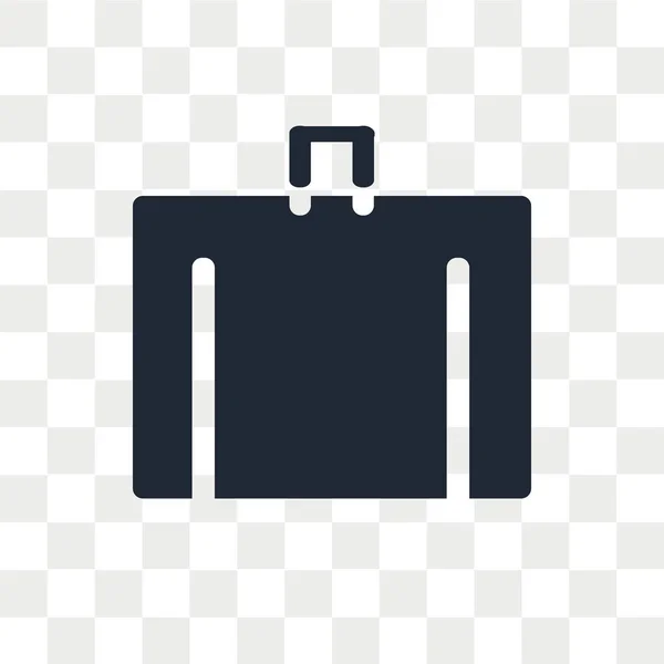 Bagage Vector Pictogram Geïsoleerd Transparante Achtergrond Bagage Logo Concept — Stockvector