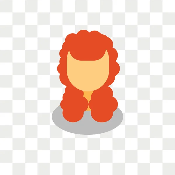 Icône Vectorielle Femme Isolée Sur Fond Transparent Concept Logo Femme — Image vectorielle