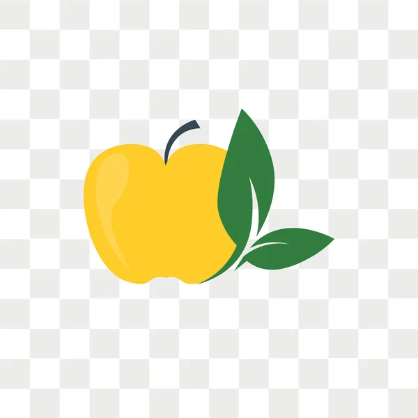 Ícone Vetorial Alimentos Orgânicos Isolado Fundo Transparente Conceito Logotipo Comida —  Vetores de Stock