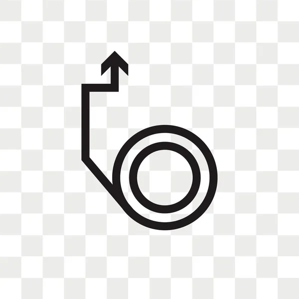 Векторна Піктограма Стрілки Вгору Ізольовано Прозорому Фоні Концепція Логотипу Стрілки — стоковий вектор