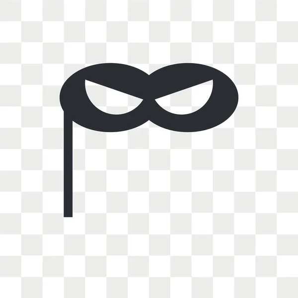 Маска Вектор Іконка Ізольована Прозорому Фоні Концепція Логотипу Маски — стоковий вектор
