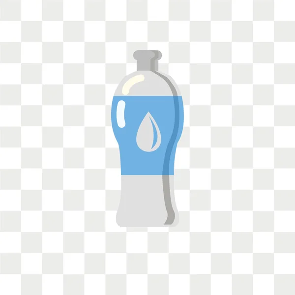 Icono Vector Agua Aislado Sobre Fondo Transparente Concepto Logotipo Agua — Archivo Imágenes Vectoriales